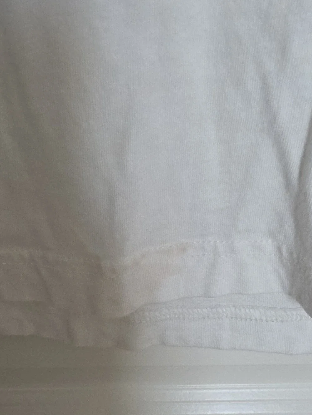 GAP White Long Sleeve Tee with Black Graphic